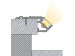 LED Treppenstufen-Profil UP, Alu eloxiert, 2m